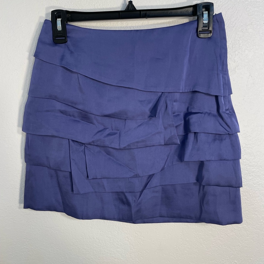H&M Blue Layered Mini Skirt